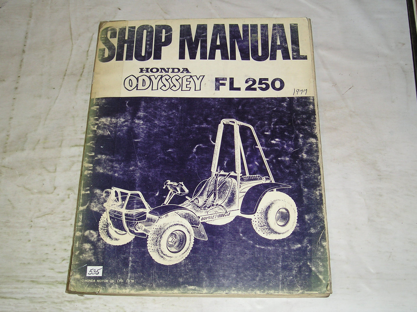 HONDA FL250  Odyssey 1977  Service / Shop Manual  6295000  #535