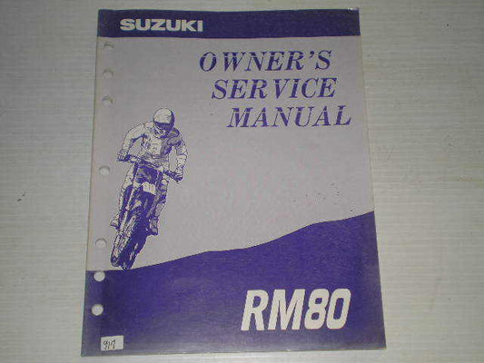 SUZUKI RM80 1994  Owner's Service Manual  99011-02B28-03A  #917