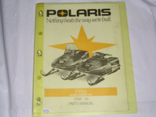 POLARIS Star SS 1986  Parts Catalogue  9911095  #S173