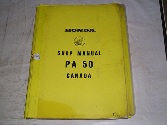 HONDA PA50  1979  Factory Shop Manual   #542