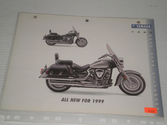 YAMAHA 1999 ROAD STAR SILVERADO  MOTORCYCLE SALES BROCHURE  54B
