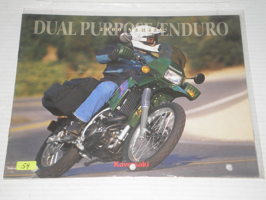 KAWASAKI 2000  DUAL PURPOSE ENDRO  SALESBROCHURE # 54