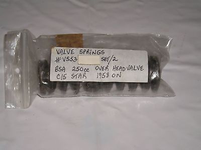 BSA C15 Star 1958 on Overhead Valve Springs Set/2 V-553