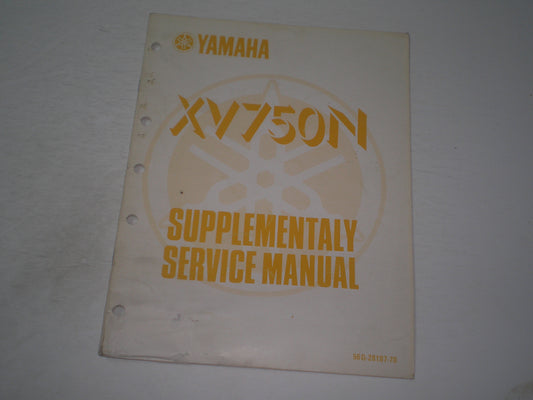 YAMAHA XV750 N  Virago 1985 Service Manual Supplement  56G-28197-70  #1905
