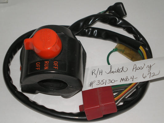 HONDA VF1100 R/H Starter & Engine Stop Switch 35130-MB4-305 / 35130-MB4-672