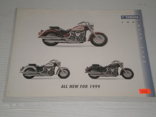 YAMAHA 1999 ROAD STAR  MOTORCYCLE SALES BROCHURE  57B