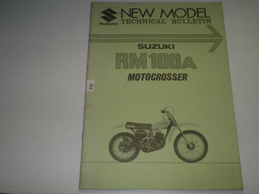 SUZUKI RM100 A 1976 AHRMA New Model Technical Bulletin  NT-3570  #370