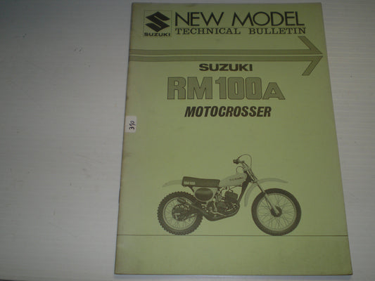 SUZUKI RM100 A 1976 AHRMA New Model Technical Bulletin NT-3570 #370