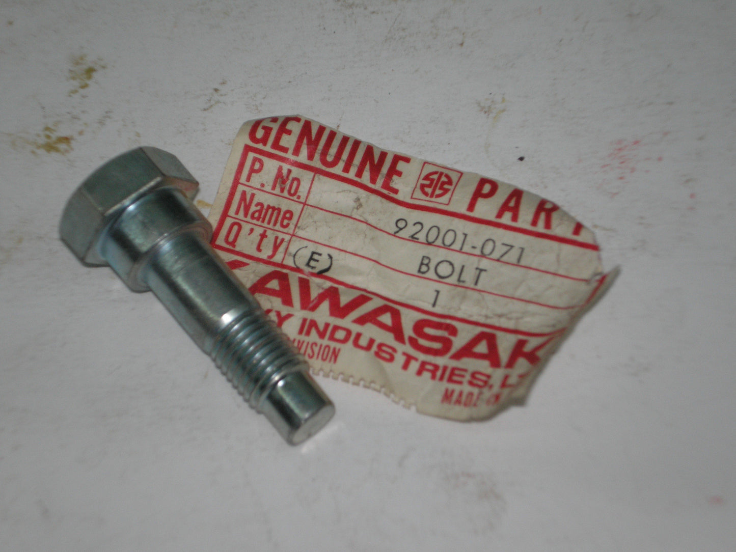 KAWASAKI A1 A1SS A7 A7SS F4 F21M H1 KICK START PIVOT BOLT 92001-071