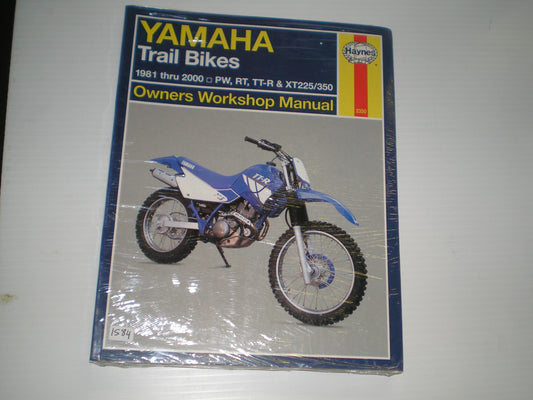 YAMAHA PW RT TTR XT225 XT350 1981-2000 Trail Bikes  Haynes Workshop Manual 2350  #1584