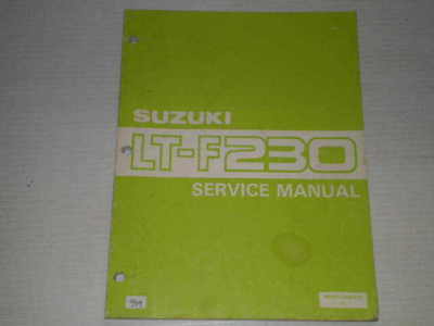 SUZUKI LTF230 LT-F230 1986  Service Manual  99500-42040-01E  #939