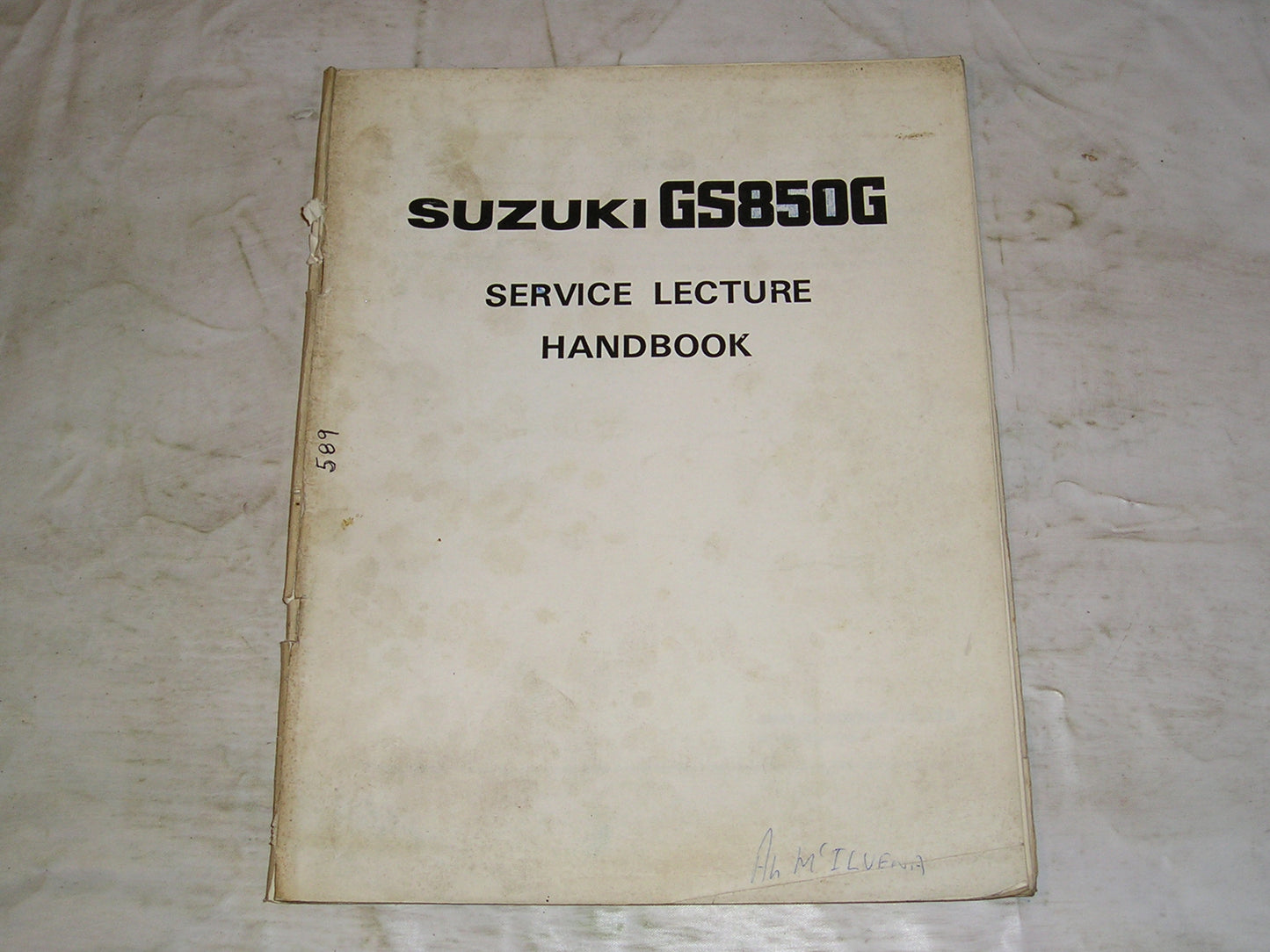 SUZUKI GS850 G  1979 Service Lecture Handbook  #589