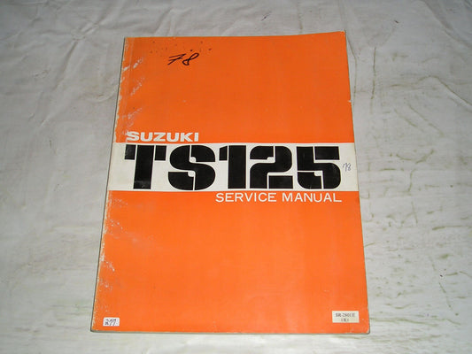 SUZUKI TS125 C 1978 Service Manual SR-2801E #277
