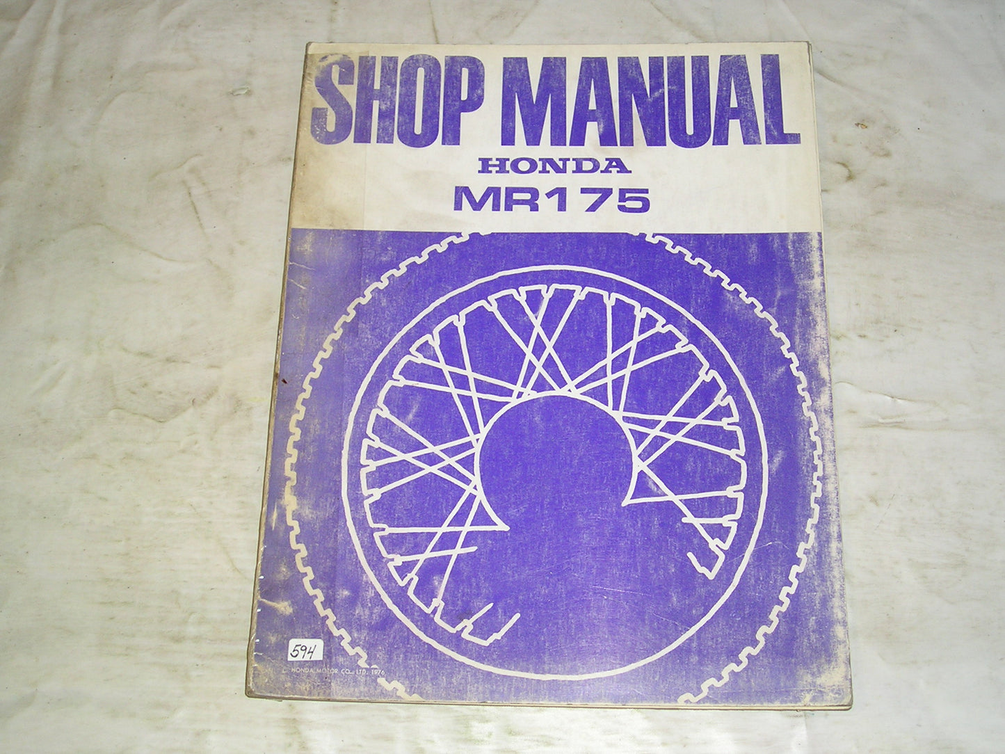HONDA MR175 1975  Service / Shop Manual  6137307  #594