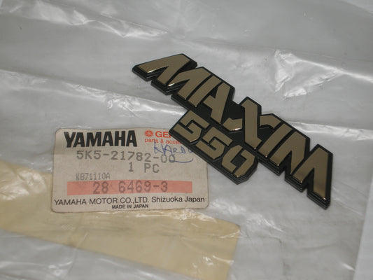 YAMAHA XJ550 Maxim Frame / Side Cover Emblem # 2 5K5-21782-00