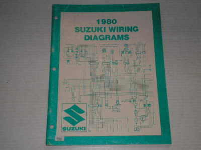 SUZUKI T Model 1980 Motorcycles Wiring Diagrams Service Manual 99923-80755 #910