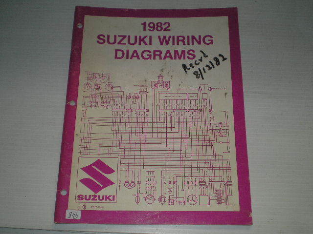 SUZUKI 1982  Z Models  Wiring Diagrams Manual  99923-13821  #843