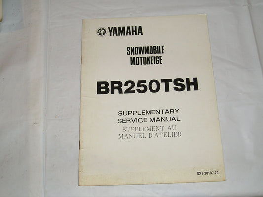 YAMAHA BR250TS H 1984  Service Manual Supplement  8X8-28197-70   #S110