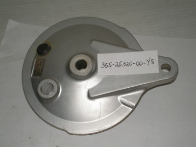 YAMAHA DT80 GTMX MX80 Brake Shoe Plate Assembly Silver 355-25320-00-Y8 / 355-25320-00