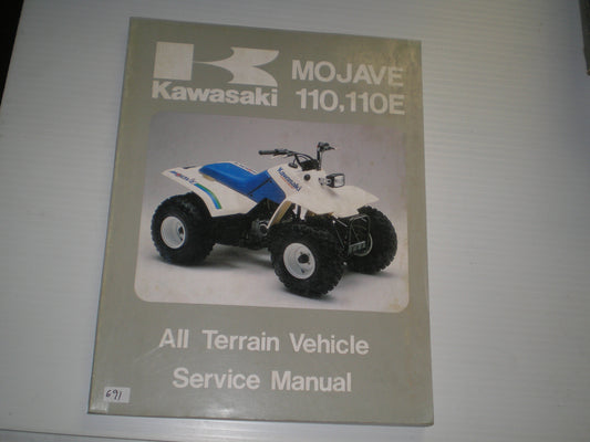 KAWASAKI KLF110 A1 B1 Mojave 1987  Service Manual  99924-1086-01  #691