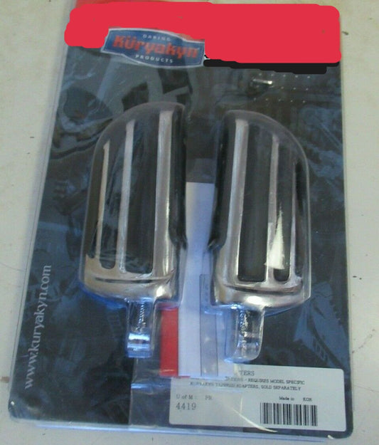 Universal Pilot / Driver's Chrome Footpeg Set Kuryakyn Product # 4419