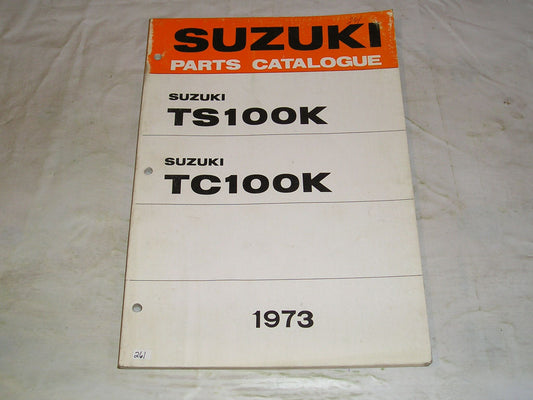 SUZUKI TC100 K TS100 K 1973 Parts Catalogue #1988
