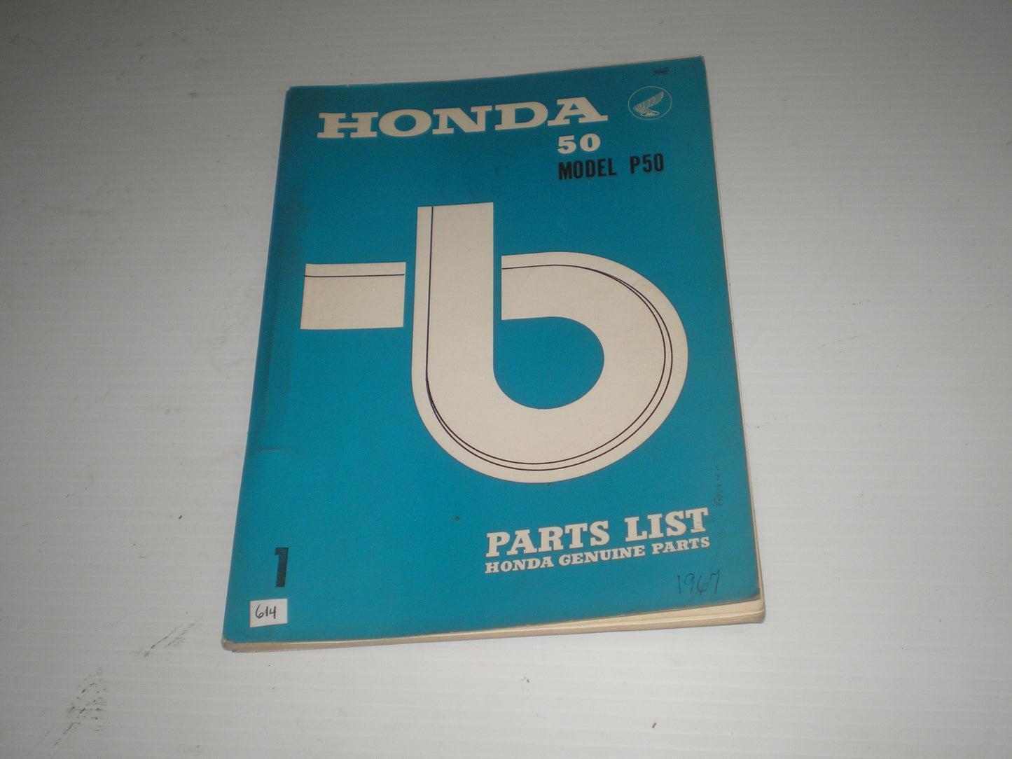 HONDA 50 Model P50  The Little Moped 1968  Factory Parts List  #614