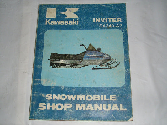 KAWASAKI Inviter  SA340 -A2  1978  Shop / Service Manual  99963-3501  #S72