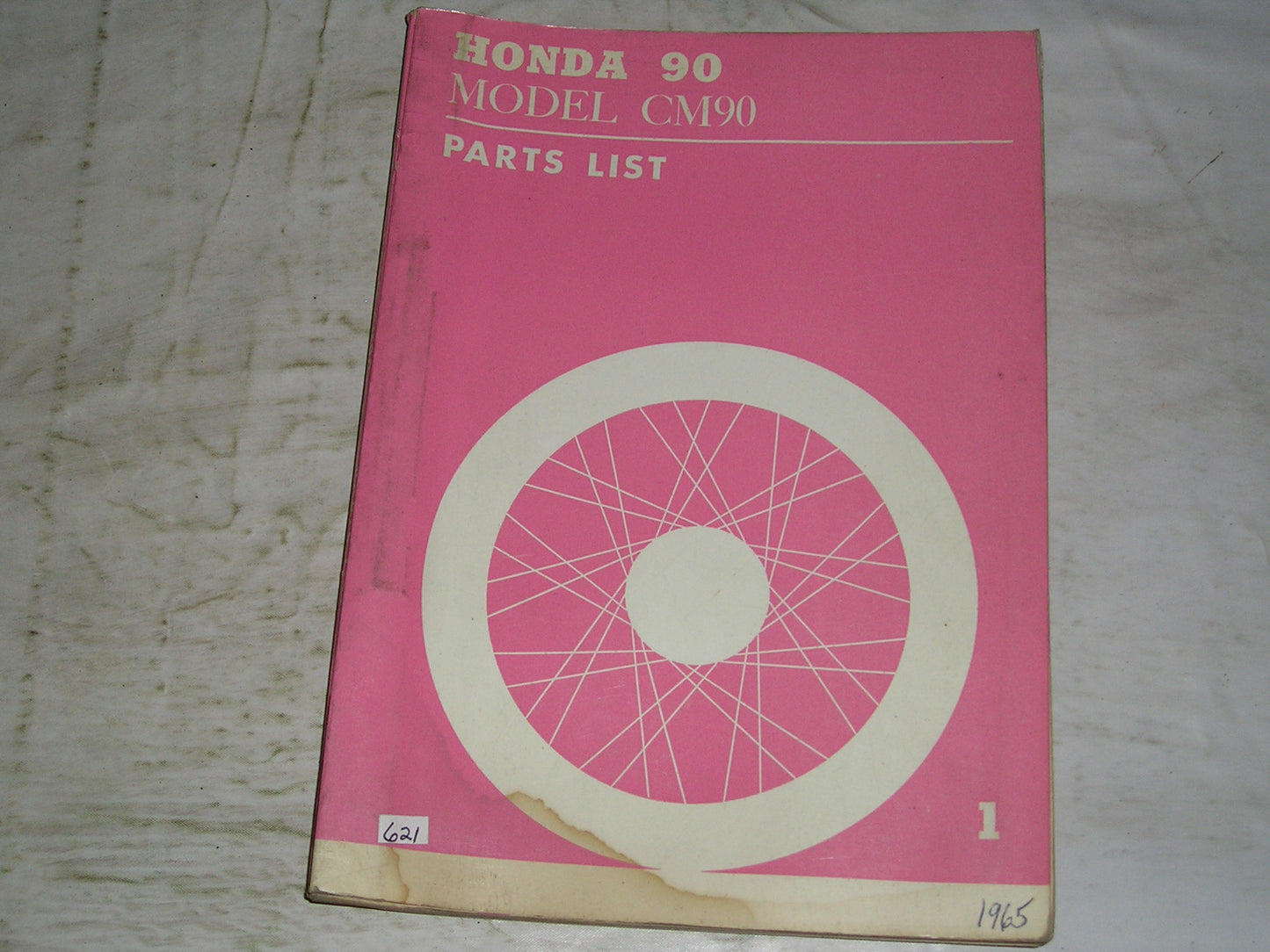 HONDA 90  Model CM90  1965  Factory Parts List   #621
