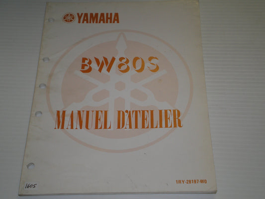 YAMAHA BW80 S  Big Wheel 1986  Manuel d'atelier  1RY-28197-WO   #1605