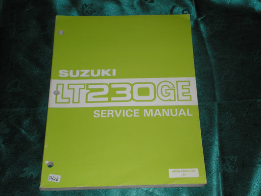 SUZUKI LT230 GE 1985-1987 Service Manual 99500-42022-01E #167