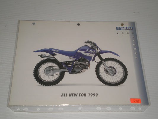 YAMAHA 1999 TTR250 OFFU ROAD MOTORCYCLE SALES BROCHURE 63B