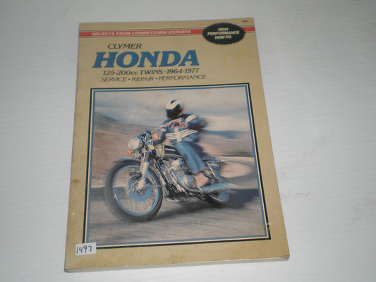 HONDA CA160 CA175 CB125 CB160 CB175 CB200 CD125 CD175 CL125 CL175 CL200 SL175 SS125 Clymer Service Manual M321 #1460