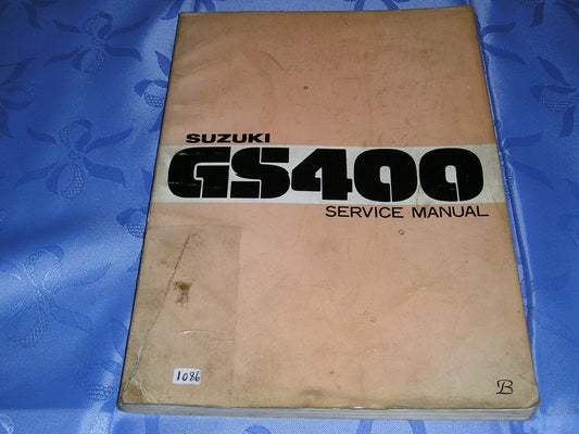 SUZUKI GS400  1978  Factory Service Manual  SR-6001  #1086