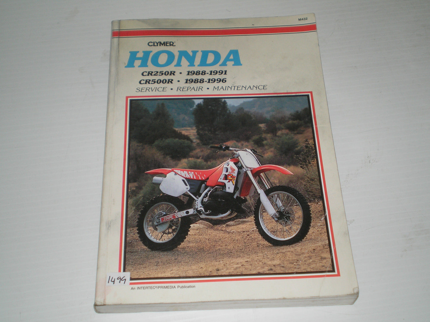 HONDA CR250R  CR500R 1988-1996  Clymer Service Manual M432  #1499