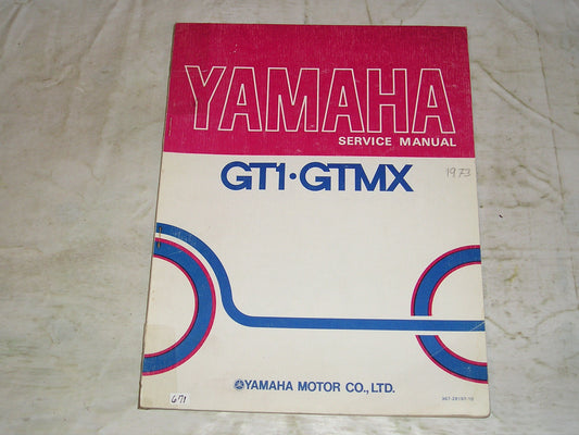 YAMAHA GT1 GTMX 1973 Service Manual  367-28197-10  LIT-11613-67-73  #671