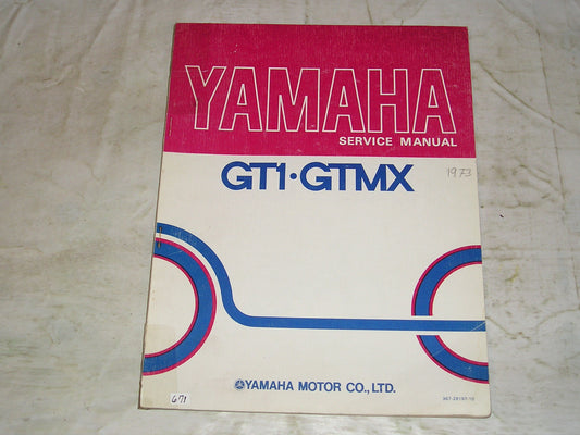YAMAHA GT1 GTMX 1973 Service Manual 367-28197-10 LIT-11613-67-73 #671