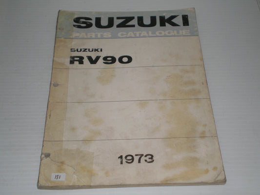 SUZUKI RV90 J K  1973  Factory Parts Catalogue #181