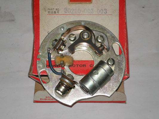 HONDA C70 C102 CA95 CA102 CA110 CA200 CB92 CT200 Point & Condenser Plate Assy 30200-003-003