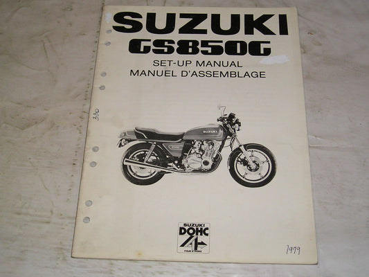 SUZUKI GS850 G 1979  Set-up Manual  MS-8200 E.F.  #330