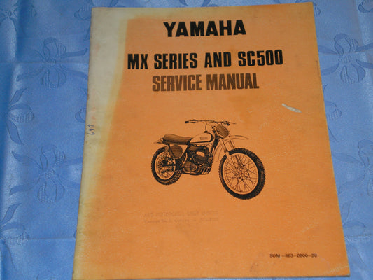YAMAHA ATMX LTMX MX250 MX360 SC500 1973 Service Manual  SUM-363-0800-20  #697