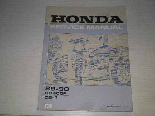 HONDA CB400F CB400 F CB-1 1989 1990 Service Manual 61KAF01 #769.1
