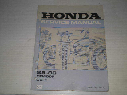 HONDA CB400F  CB400 F  CB-1  1989 1990  Service Manual  61KAF01  #769.1