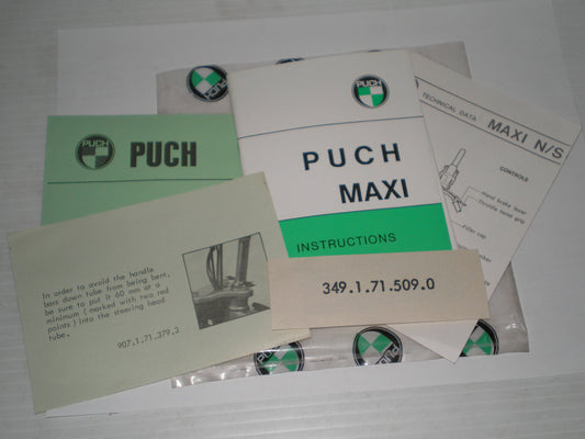 PUCH Maxi Instruction Manual English + more 3491715090E / 349.1.71.509.0.E
