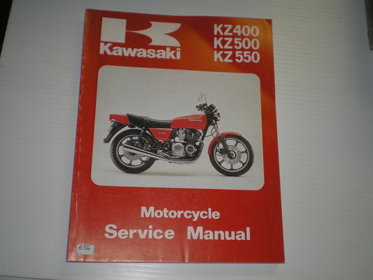 KAWASAKI KZ400 KZ500 KZ550  1979 1980 1981  Service Manual  99924-1018-02  #656