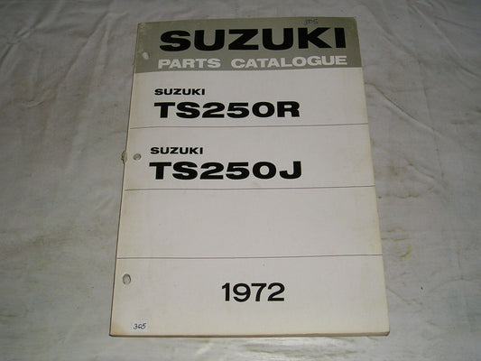 SUZUKI TS250 R J 1972 Factory Parts Catalogue #305