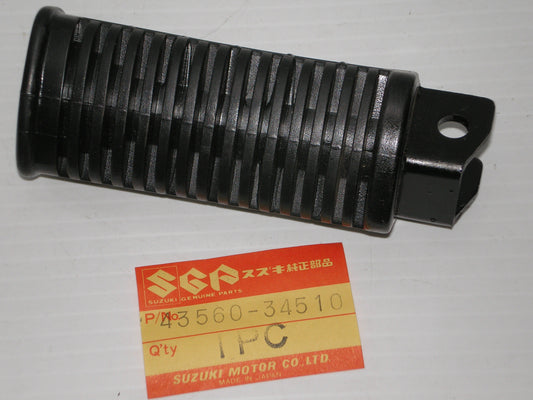 SUZUKI GS450 GS550 L/H Driver Footrest Rubber with Bar 43560-34510 / 43560-34501