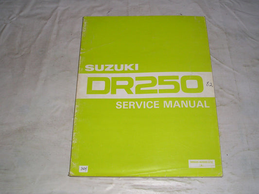 SUZUKI DR250 1983 Service Manual 99500-42000-01E #302
