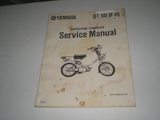 YAMAHA QT50  F G H 1979-1981  Service Manual  LIT-11616-01-31  #714