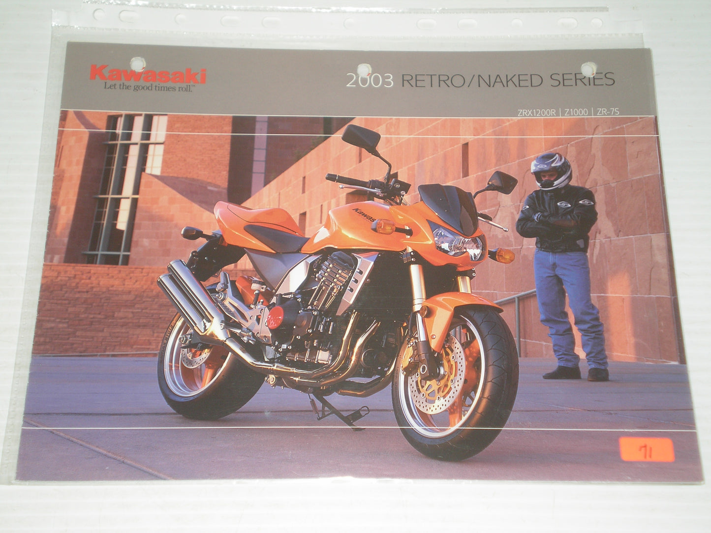 KAWASAKI 2003 RETRO  NAKED SERIES SALES BROSCHUES  # 71